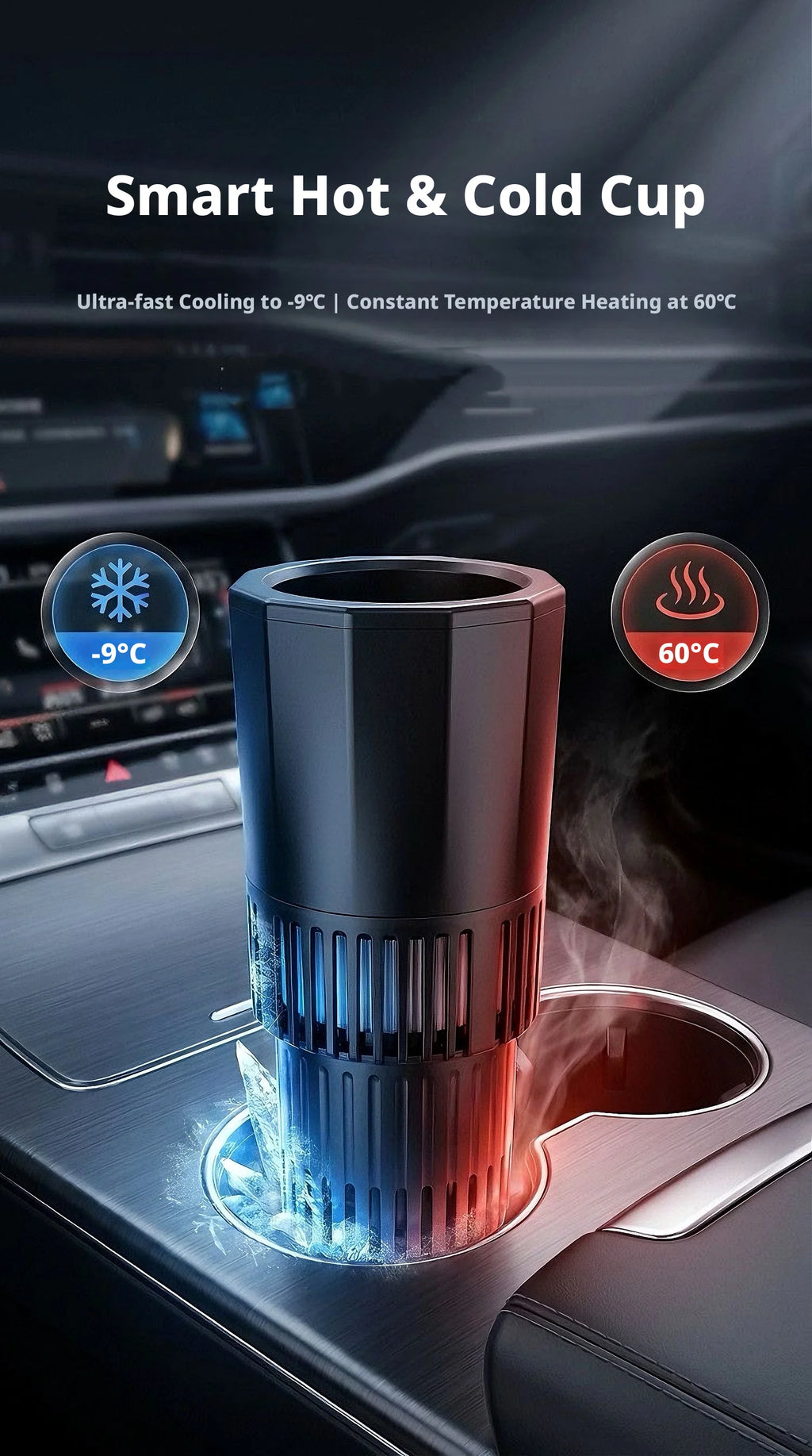 2-in-1 Car Cup Cooler & Heater